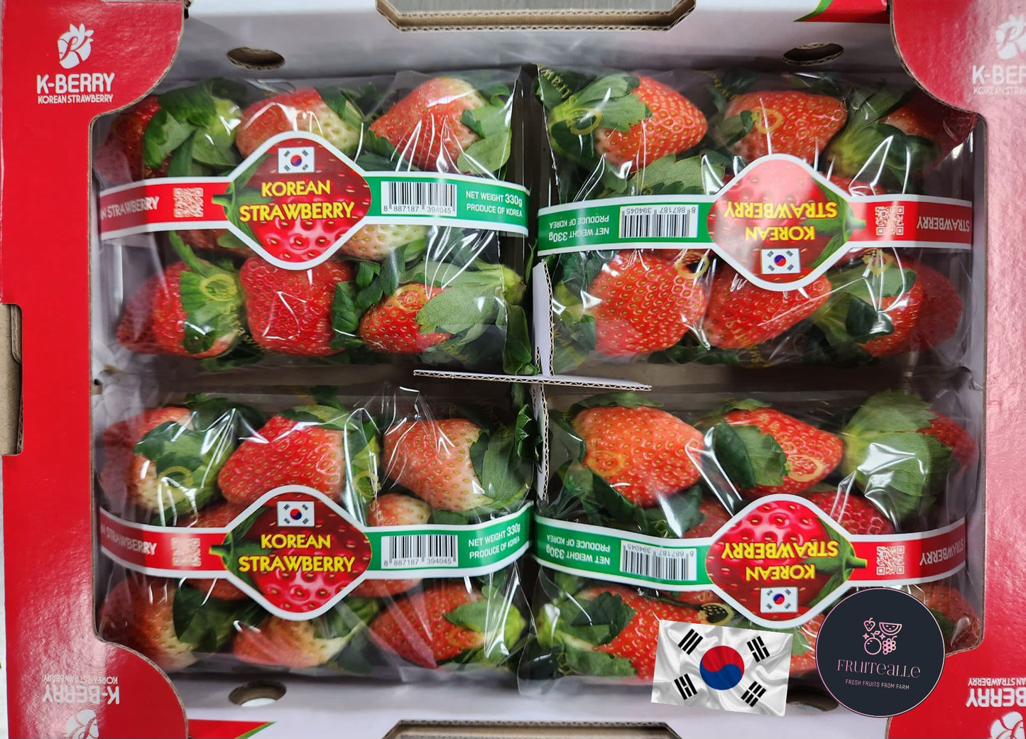 Strawberry - Korea Premium Sweet Strawberries 330gm 한국 딸기