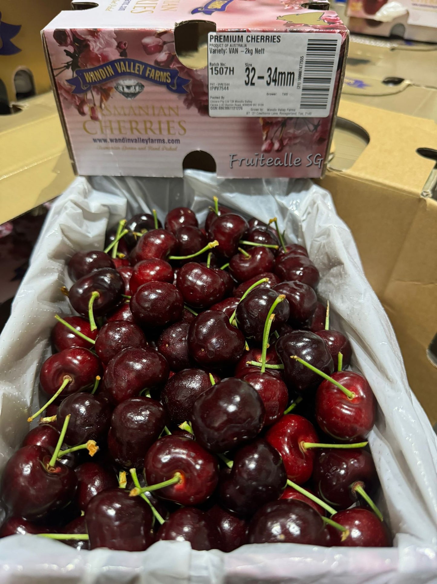 Cherry - Tasmania Red Cherries | Wandin Valley【32mm - 34mm】Large Size **2kg GiftBox Available
