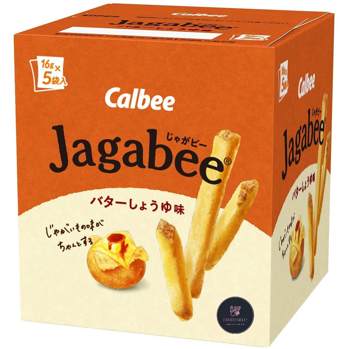Japan Snack - Calbee Jagabee Potato Sticks Snack Happy