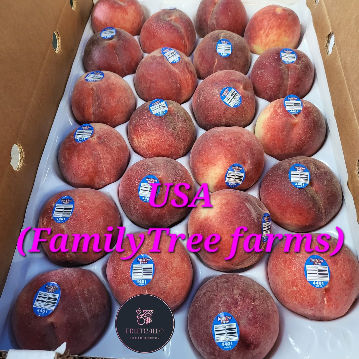 Stone Fruit - USA White Peaches | Family Tree Orchard