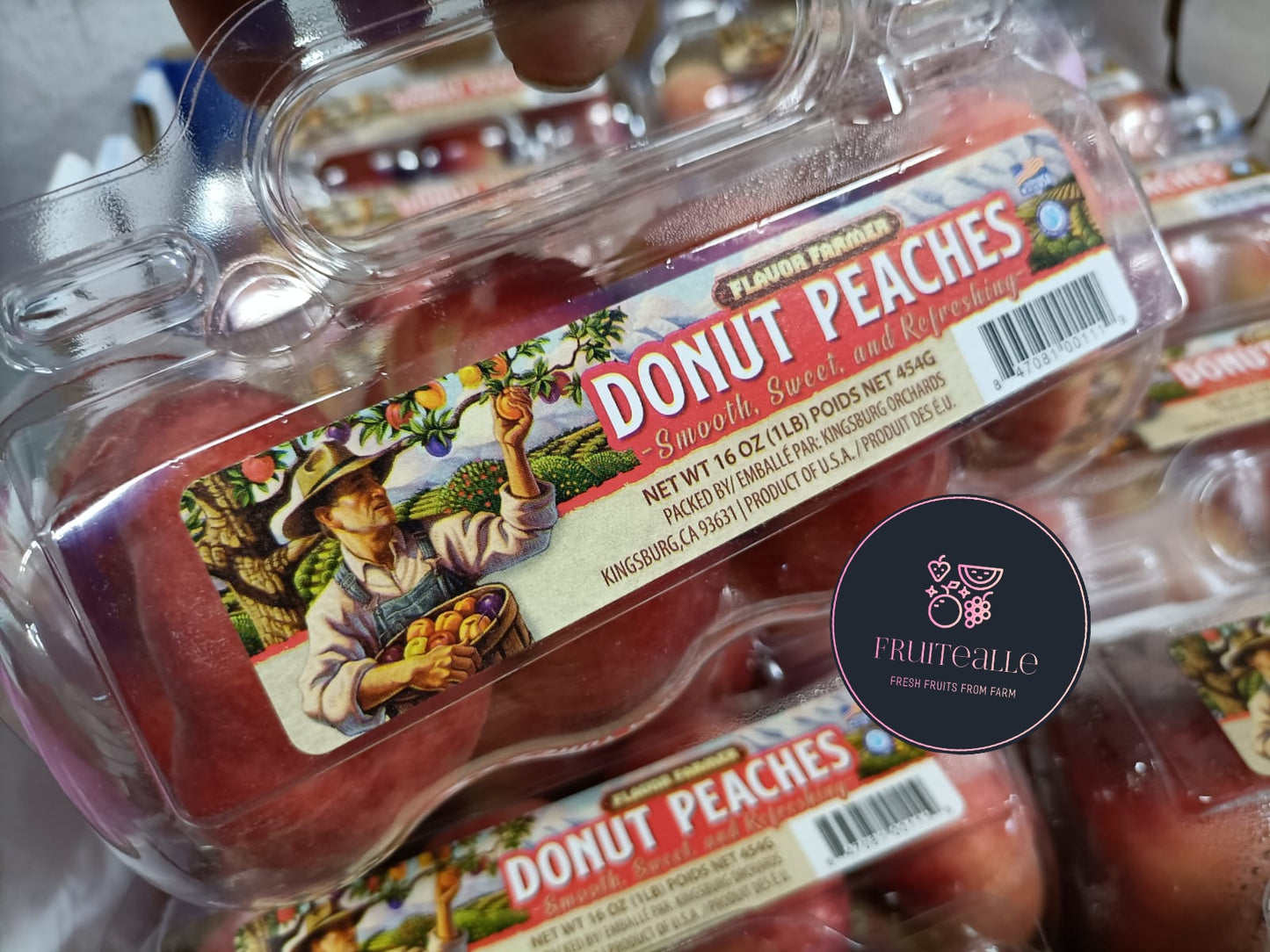 Peaches - USA White Donut Peaches | Flavor Farmer