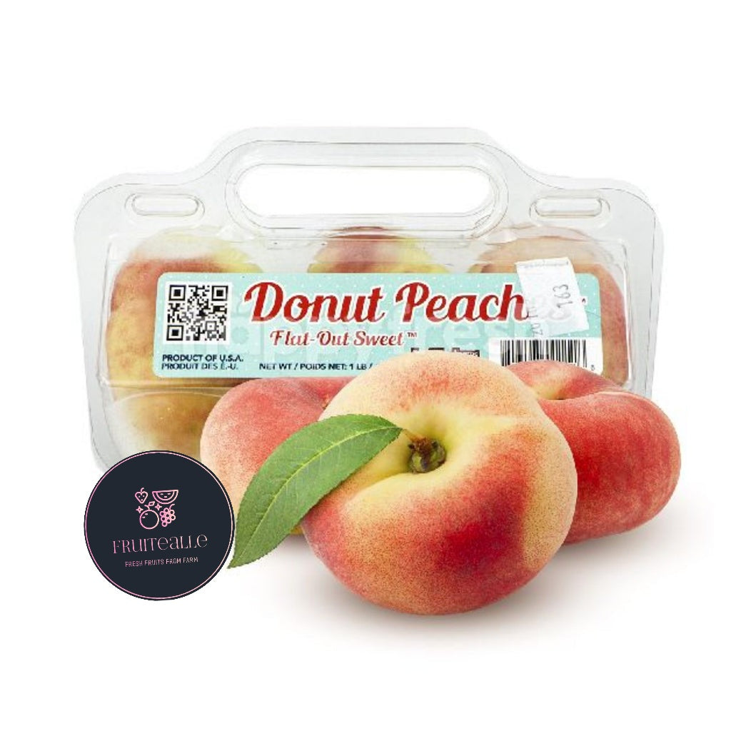 Peaches - USA White Donut Peaches | Family Tree Orchard