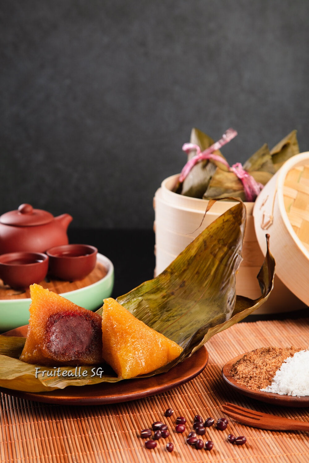 Rice Dumplings - Kee Chang (碱水粽) [Red Bean Filling 红豆]