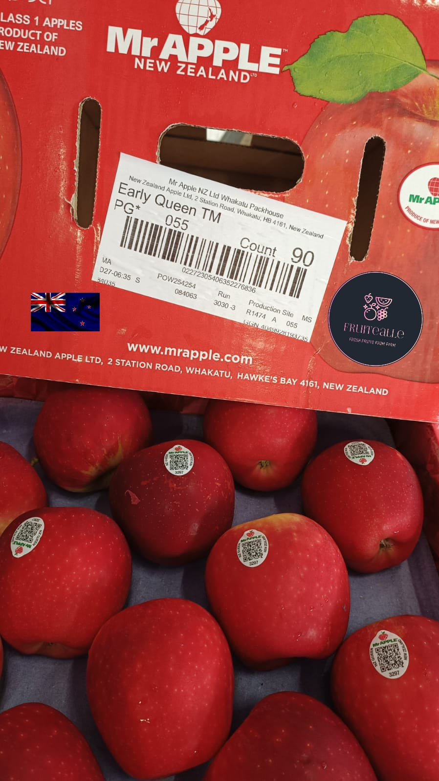 Apple Early Queen [Mr.Apple] New Zealand Fruitealle Pte Ltd