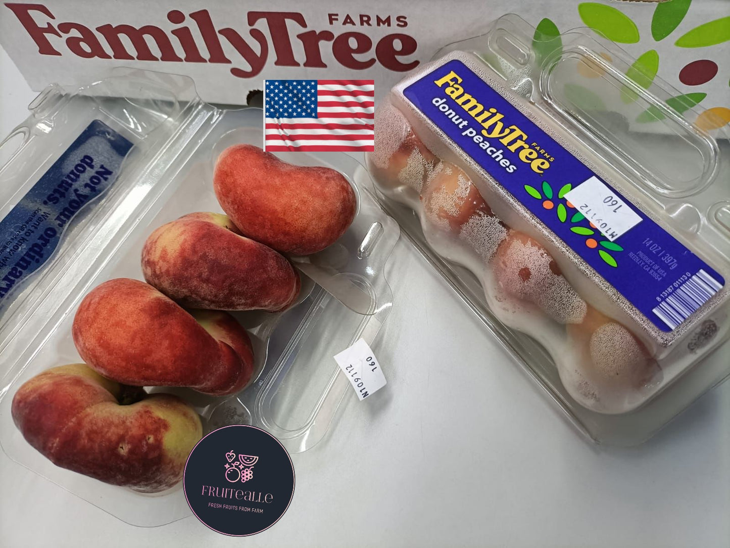 Peaches - USA White Donut Peaches | Family Tree Orchard