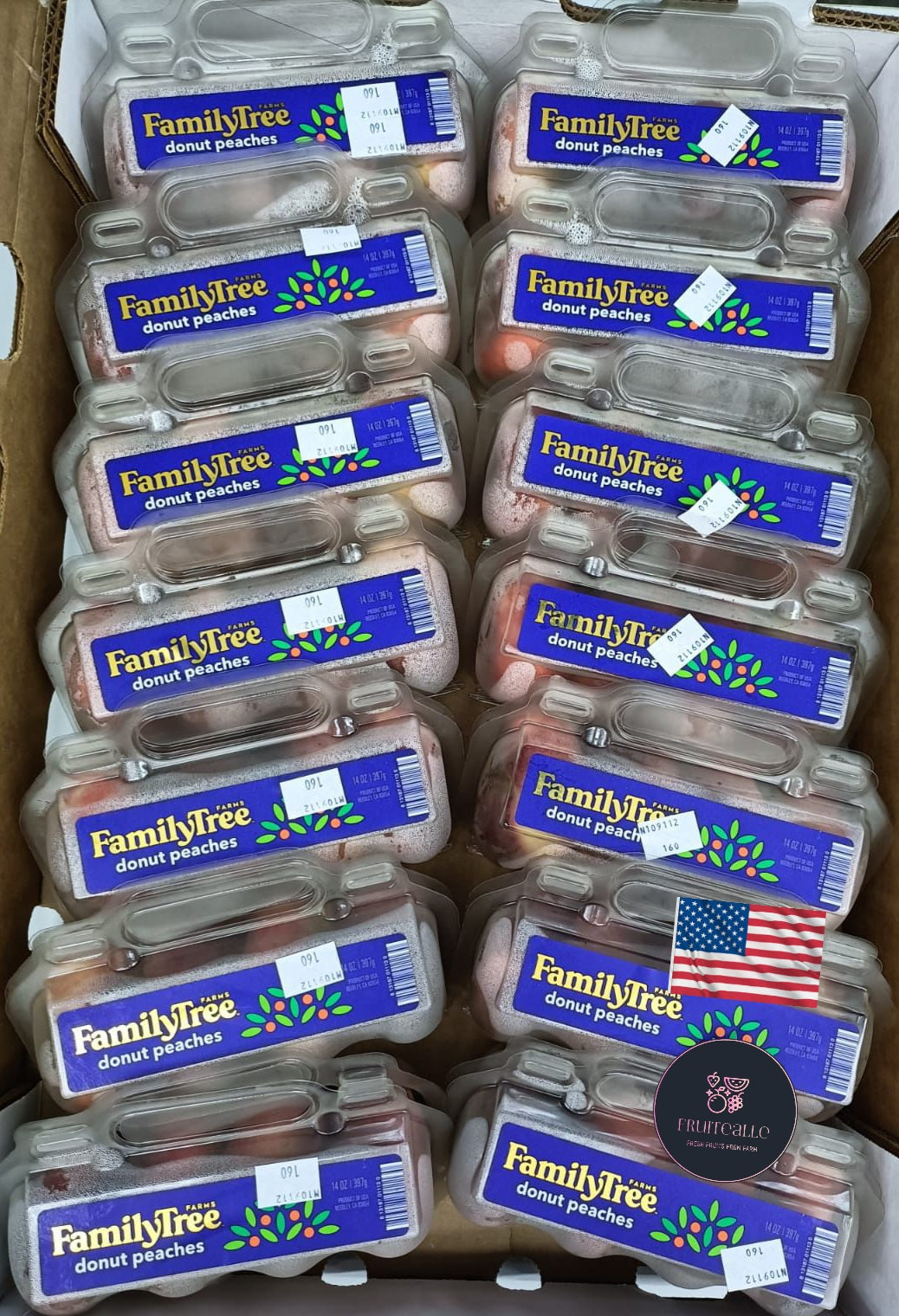 Peaches - USA White Donut Peaches | Family Tree Orchard