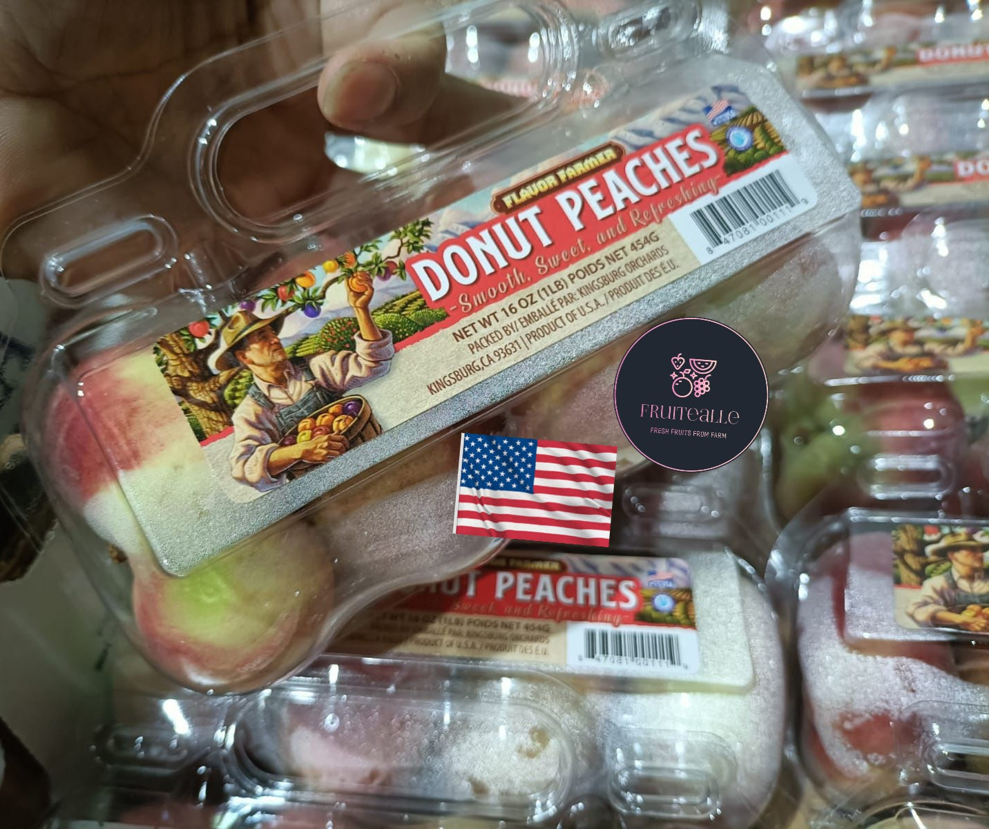 Peaches - USA White Donut Peaches | Family Tree Orchard