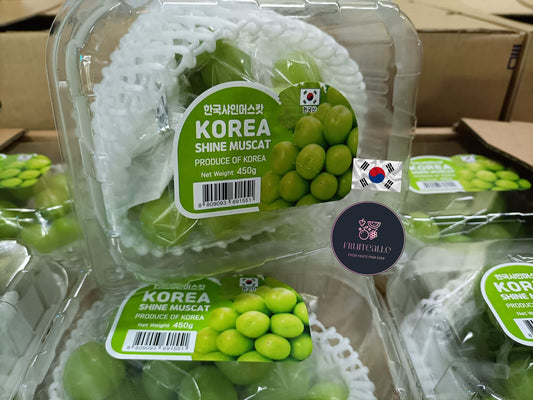 Grapes -［Korea］Shine Muscat Seedless 샤인 머스캣 450gm