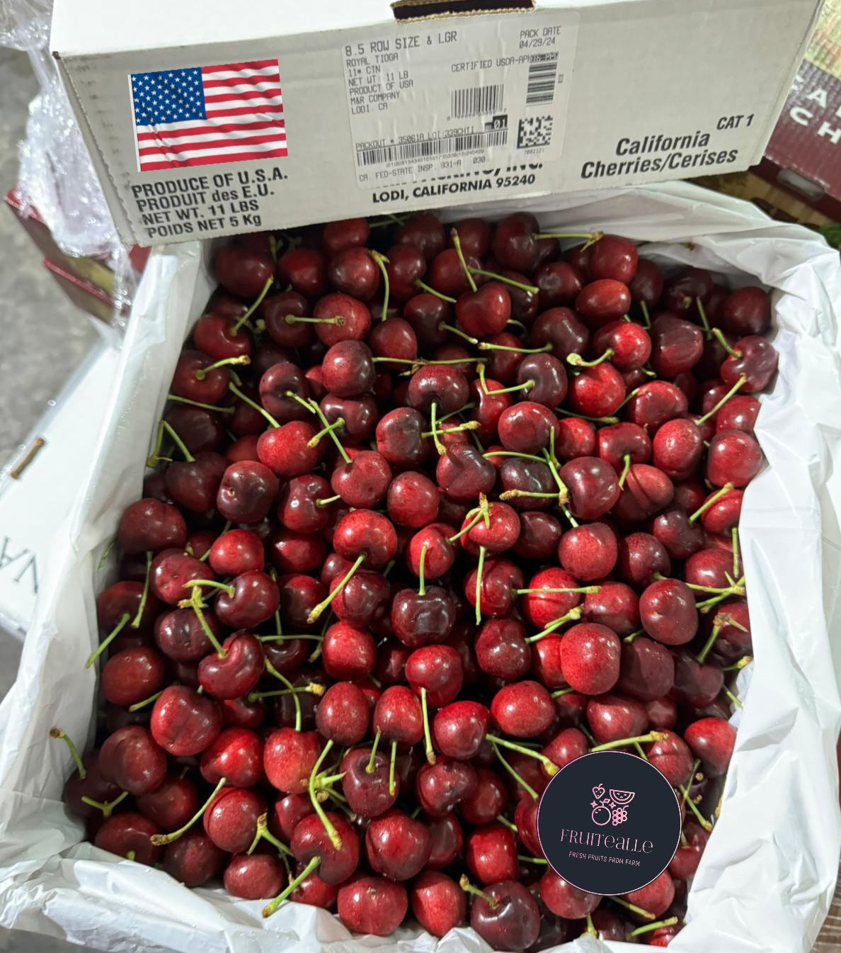 Cherries - California USA Red Cherry | Large Size 32mm