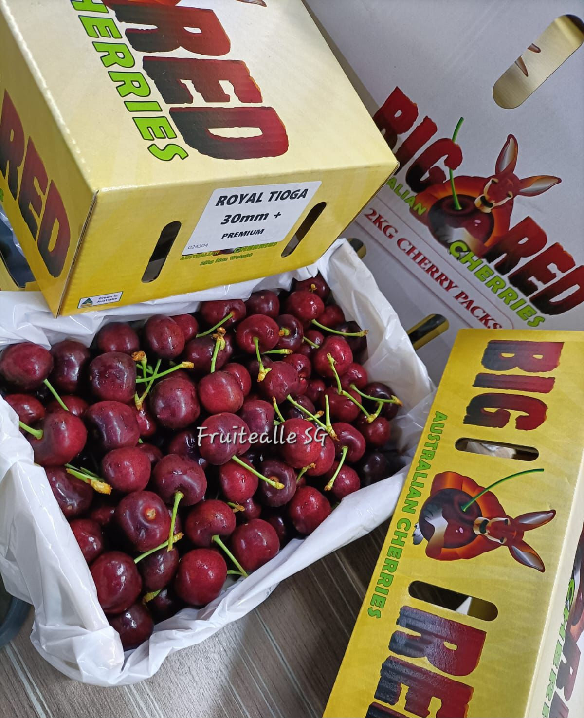 Cherry - Australia Red Cherries | Big Red Farm | Medium Large 30/32mm