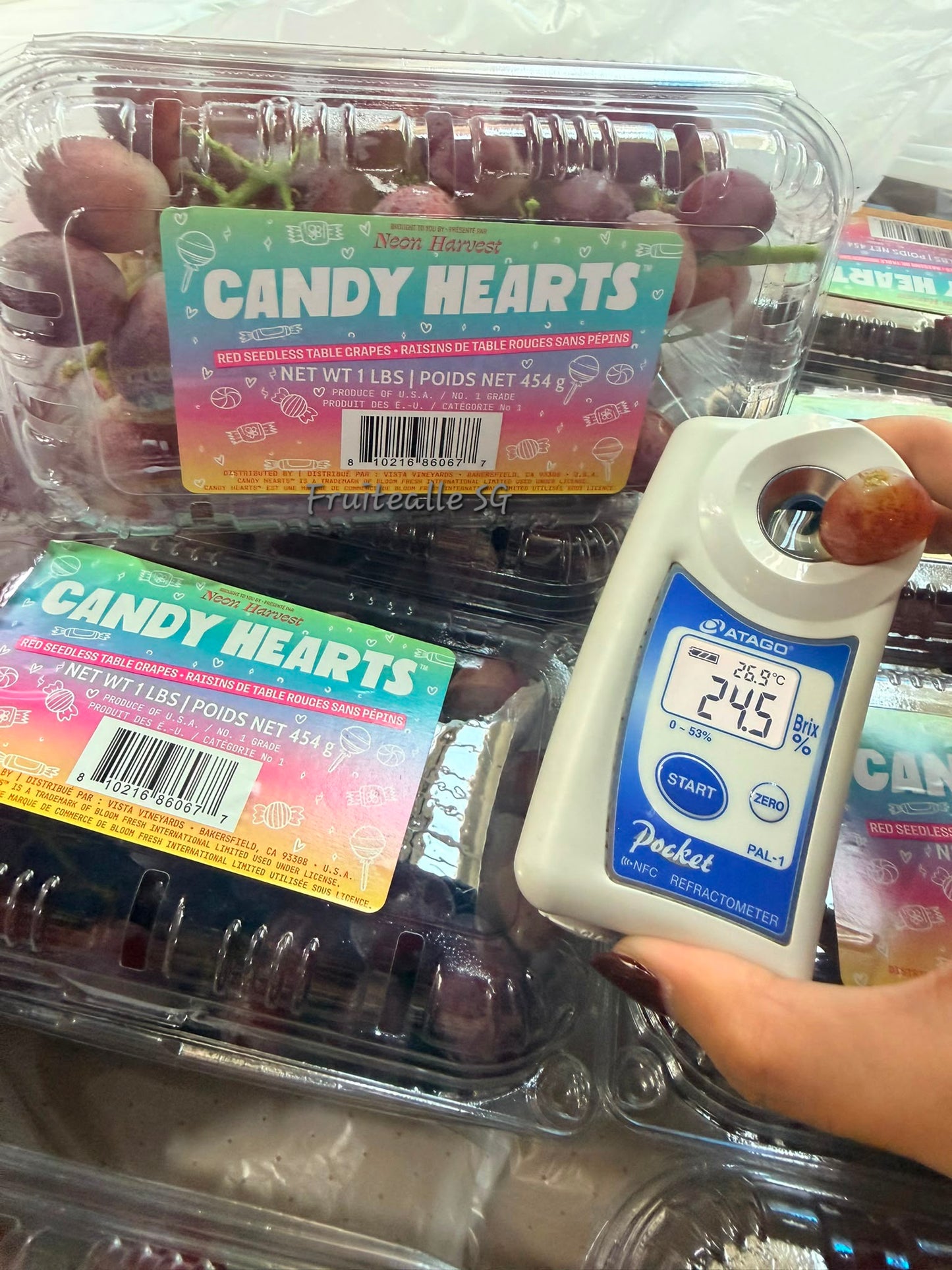 Grapes - Red Seedless Lychee Flavour [Candy Hearts®] | USA