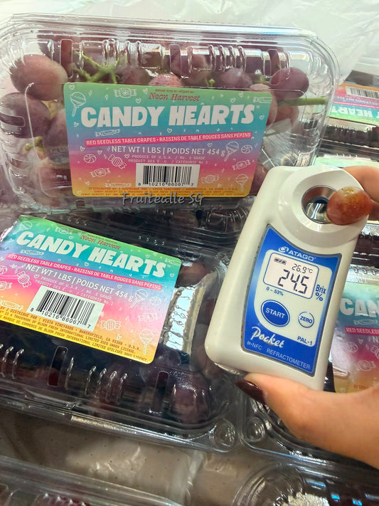 Grapes - Red Seedless Lychee Flavour [Candy Hearts®] | USA