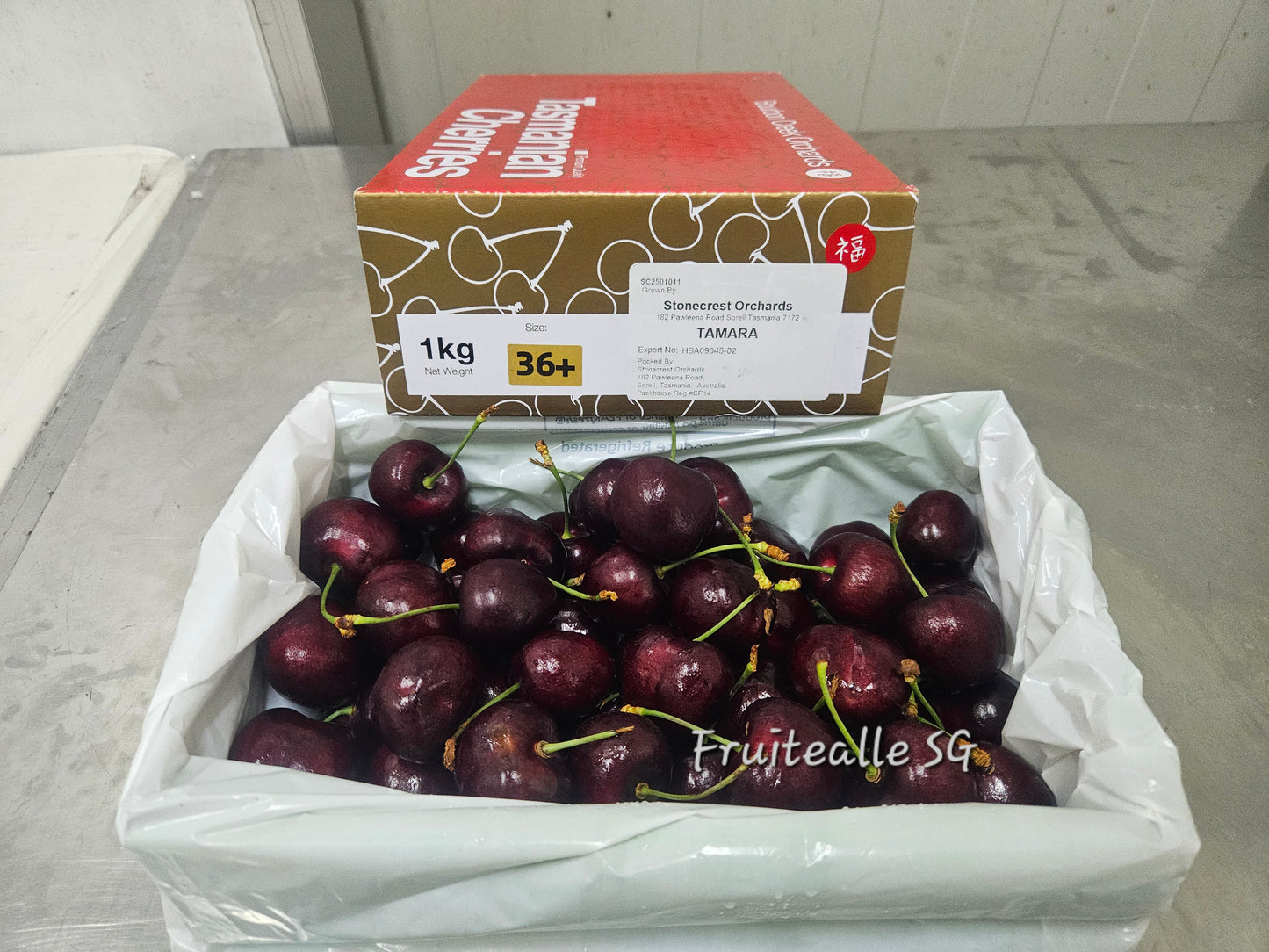 Cherry - Tasmania, Aust Red Cherries | Bourbon Creek Orchards | 36mm++ & 38mm++ 【Super Jumbo】 [Premium Sweet]