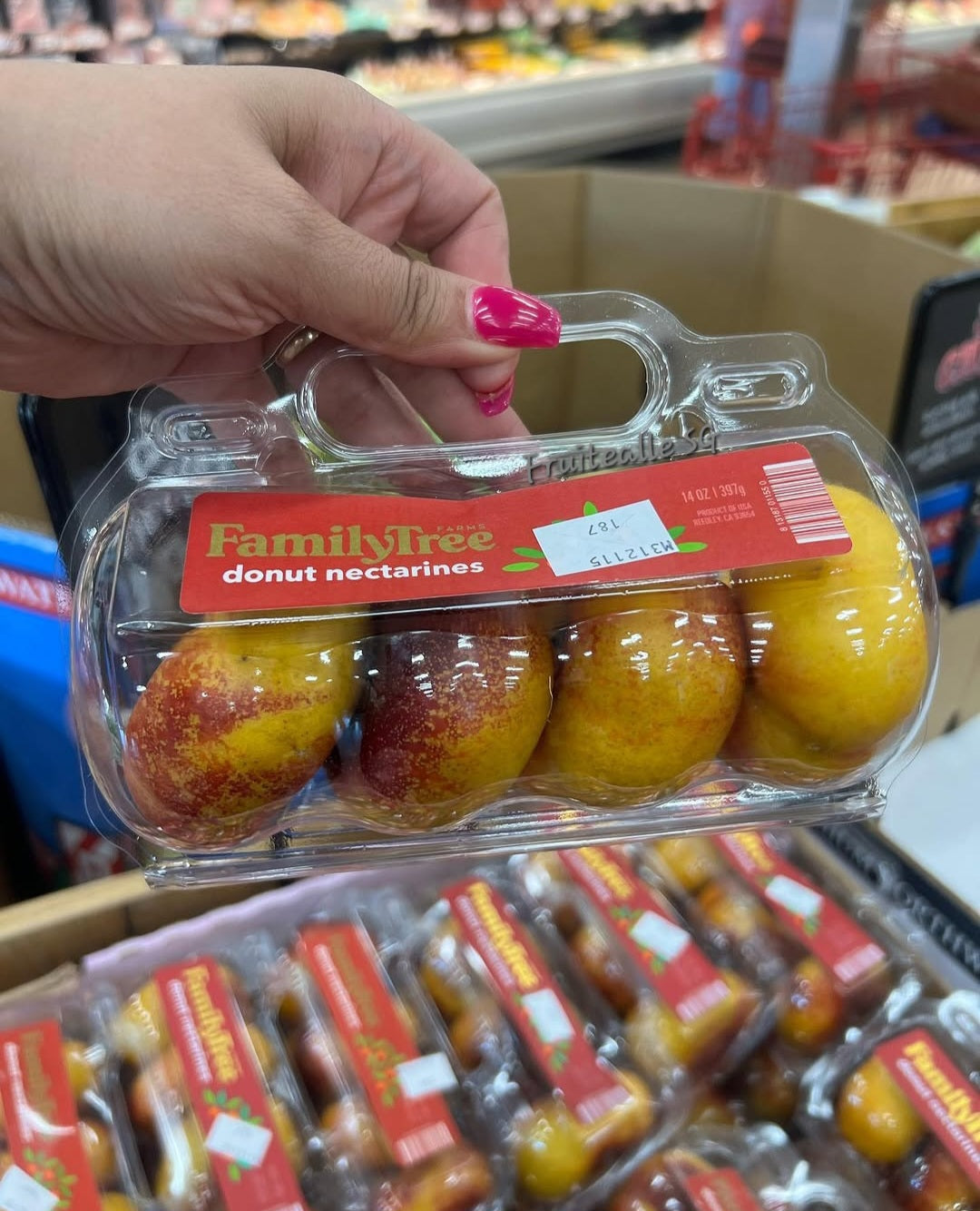 Peaches - USA Yellow Donut Nectarine | Family Tree Orchard