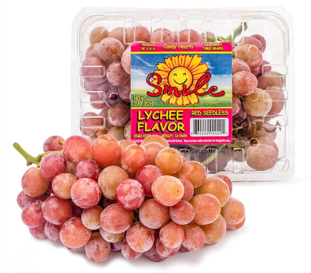 Grapes - Red Seedless Lychee Flavour [Candy Hearts®] | by Smile USA