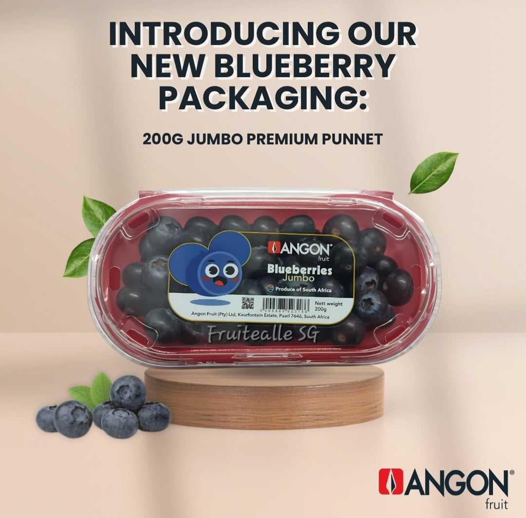Blueberry  - Jumbo Sweet Blueberry 200gm [Angon Farm] | SA Blueberries