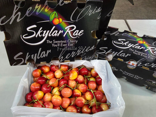 Cherry - Tasmania Skylar Rae [Rainier White] Cherries【32mm - 34mm】Large Size **2kg GiftBox Available