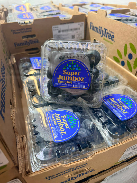 Blueberry  - Super Jumboz Blueberry 125gm [FamilyTree Farm] | Peru Blueberries