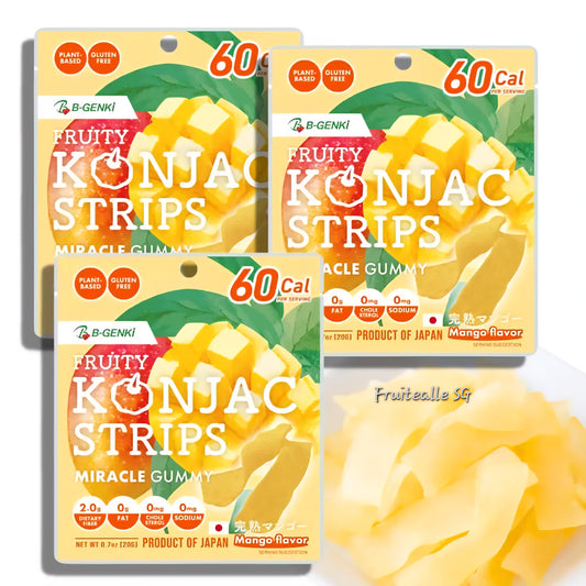 Japan Snack - B-GENKi Fruity Konjac Strips Mango