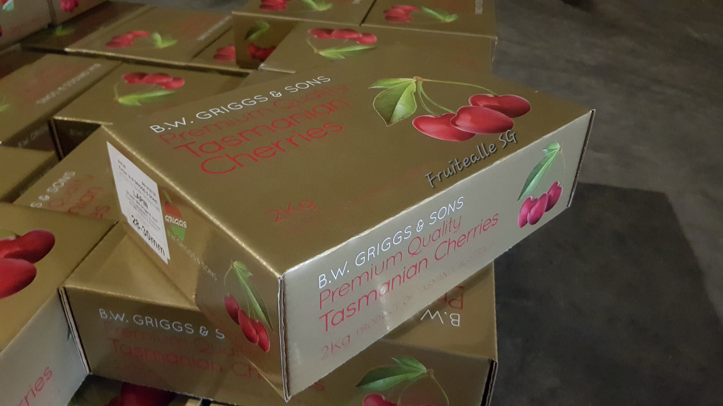 Cherry - Tasmania Premium Red Cherries | B.W. Griggs & Sons | ML 30/32mm