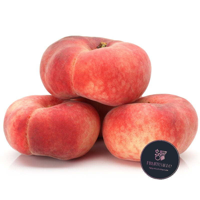 Peaches - USA White Donut Peaches | Family Tree Orchard