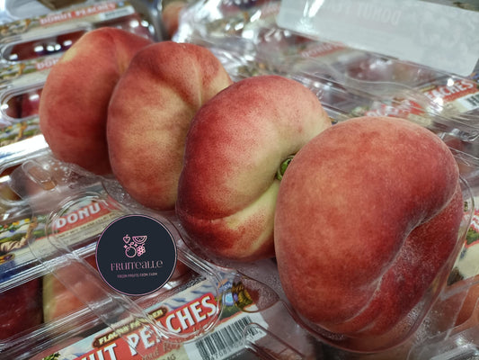 Peaches - USA White Donut Peaches | Flavor Farmer