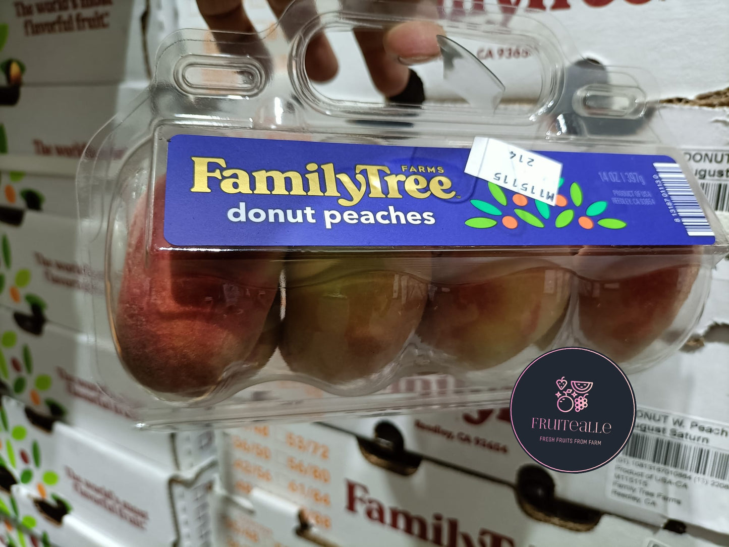 Peaches - USA White Donut Peaches | Family Tree Orchard